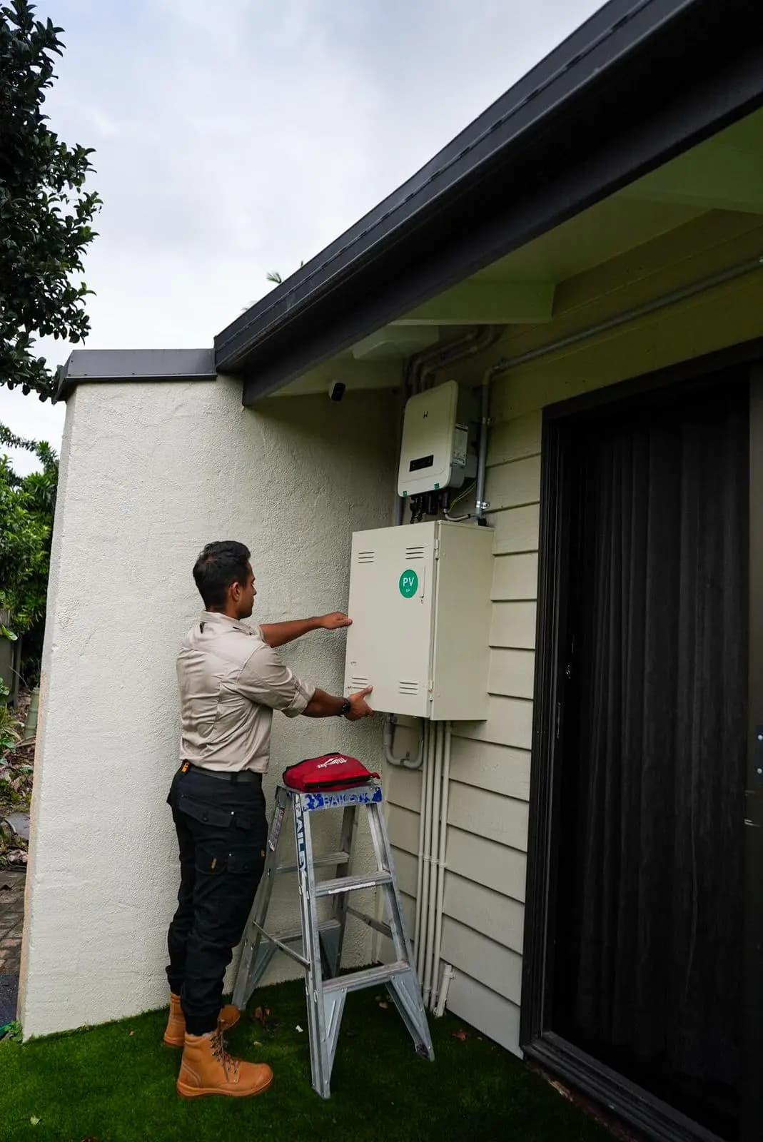 Commercial electrical installation in an office building